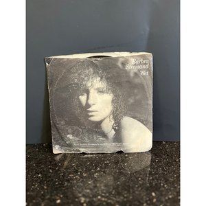 Vintage Barbra Streisand Wet/No More Tears W/Donna Summer 45 Rpm 7” Vinyl Record